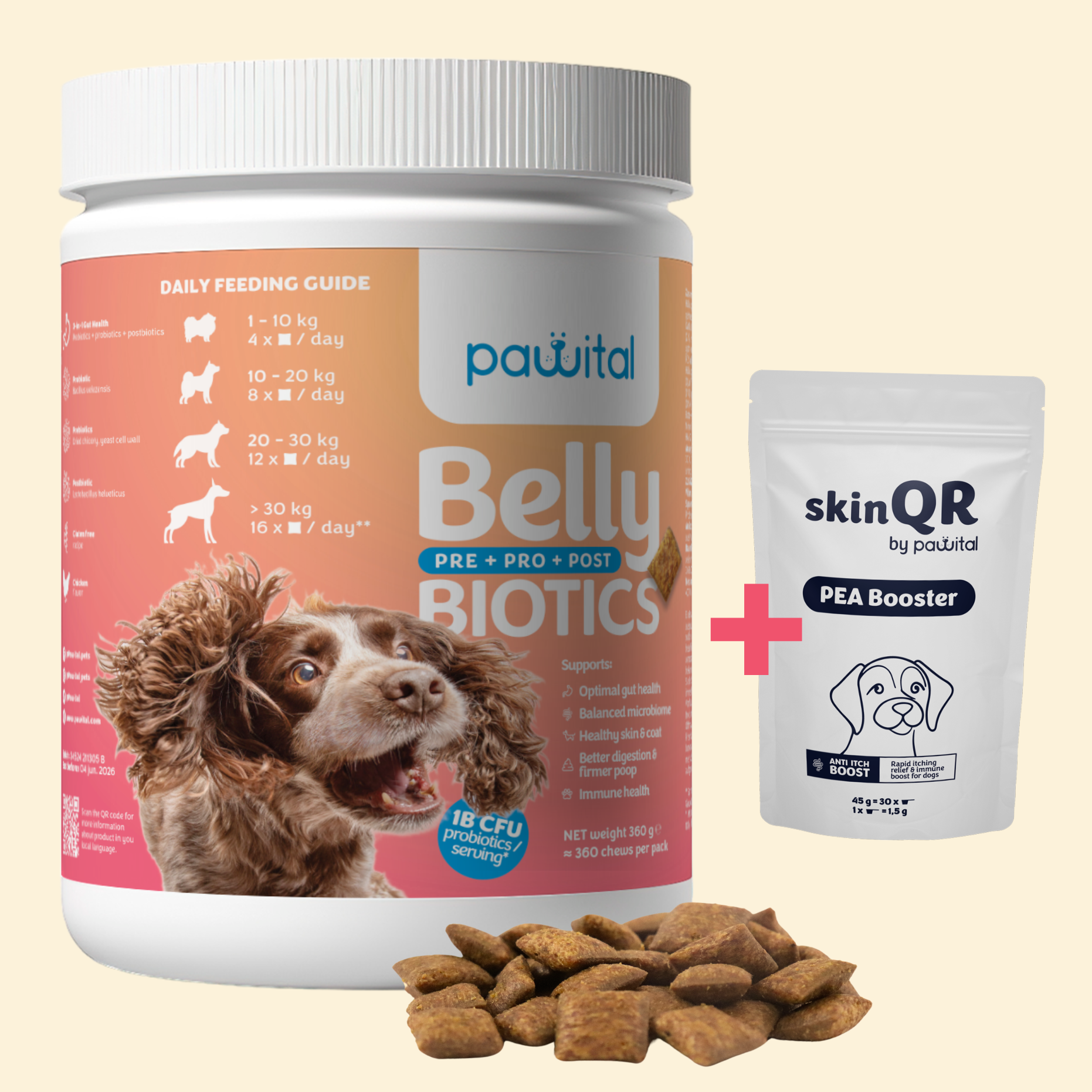 Belly Biotics & skinQR PEA